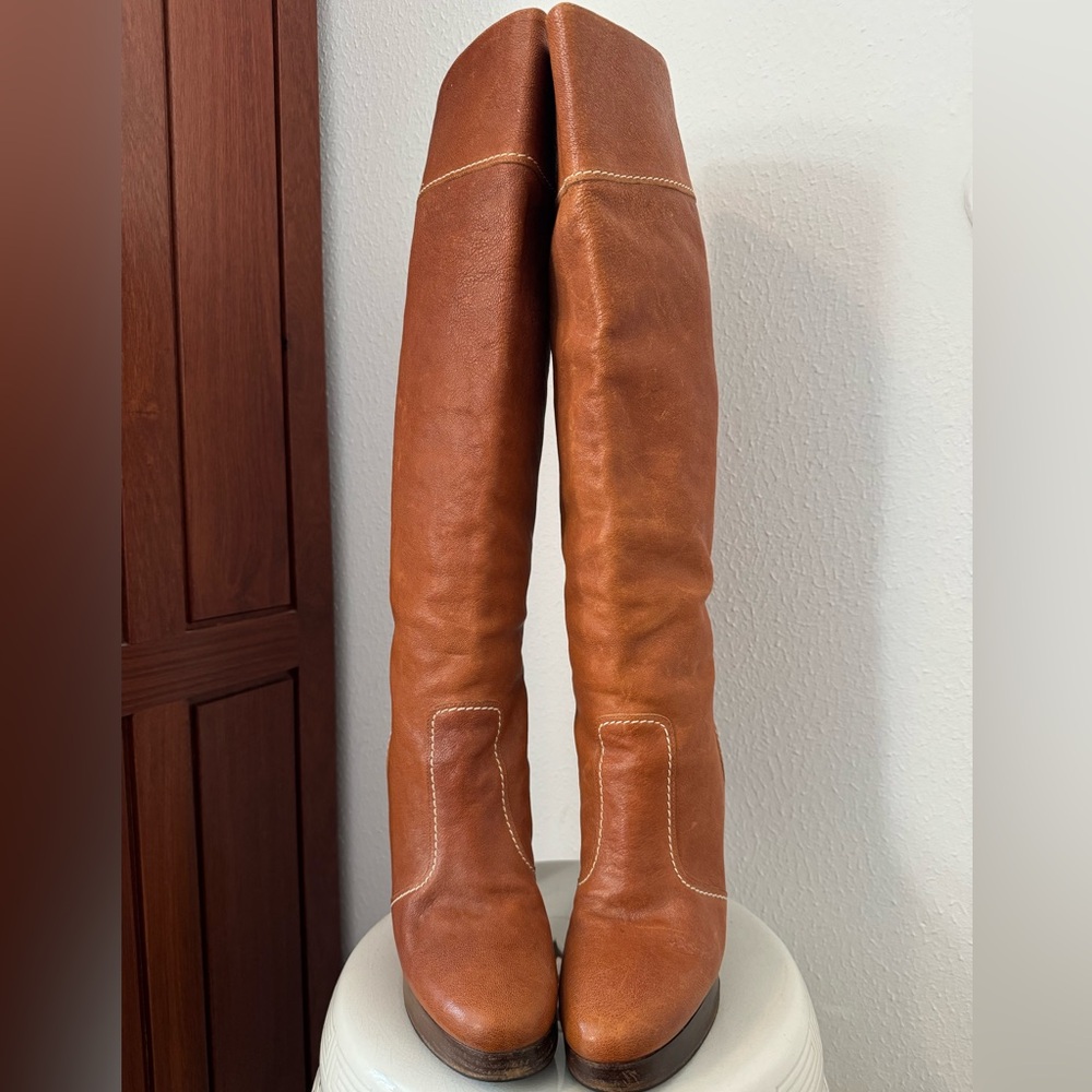 Michael Kors McGraw Knee-high boot on cognac size 10 - Picture 4 of 9